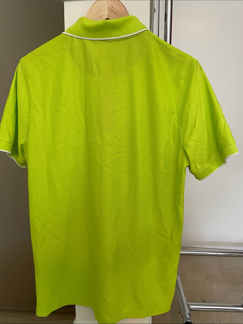 Porsche Design Neon Lime Polo with White Trim-official - Picture 5 of 5